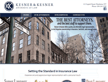 Tablet Screenshot of kesnerlaw.com
